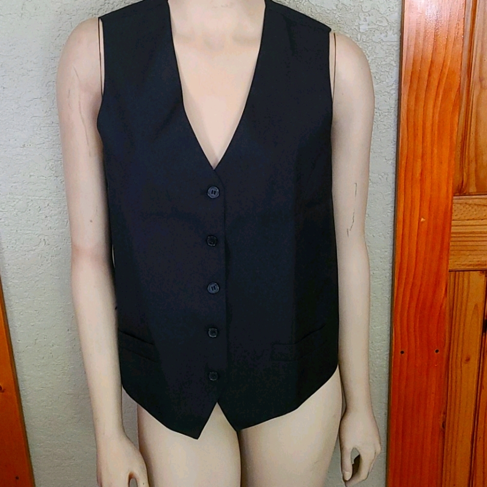 Sz S Unisex uniform vest in Black